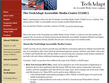 Tablet Screenshot of accessiblemediacenter.techadapt.com